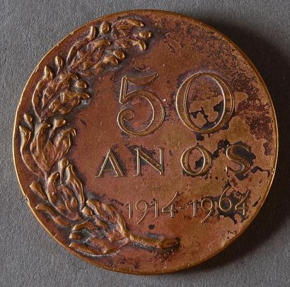 null Médaille du 50 ème anniversaire de la Fédération Brésilienne (1914-1964). En...