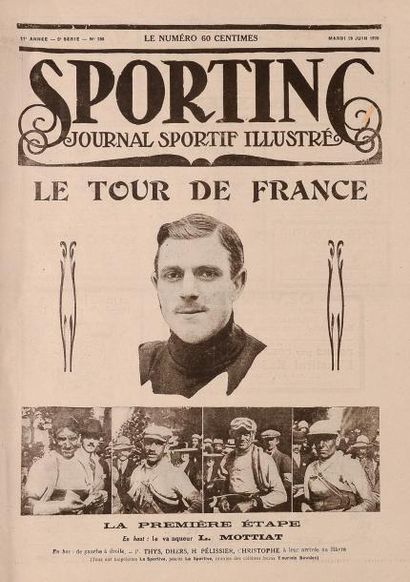 null Lot de 60 numéros de la revue Sporting entre 1913et 1930. état d?usage