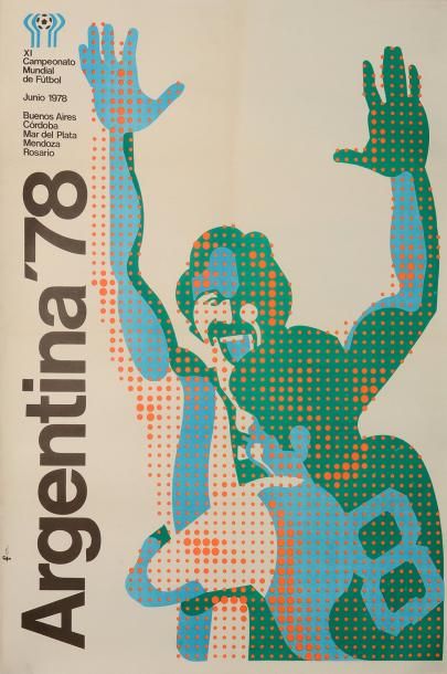 null Affiche officielle de la XI Coupe du Monde 1978 en Argentine. Affiche très rare...