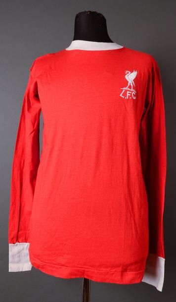 null Maillot officiel de l?équipe du Liverpool Football Club porté par Kévin Keegan...