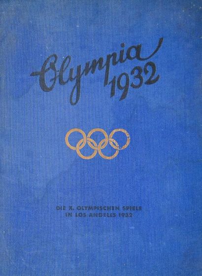 1932. Los Angeles Album Olympia illustré de photos (cigarettes cards) relatant le...