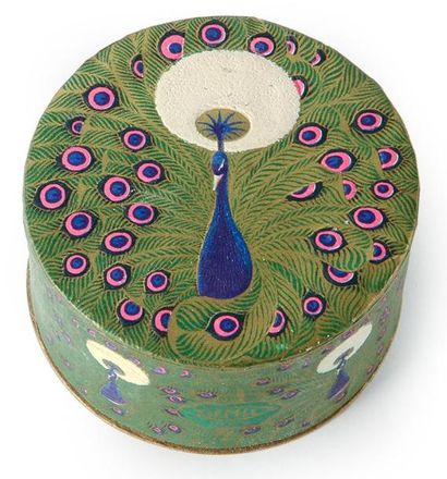 Djemil - (années 1920) Elégante et rare boite de poudre cylindrique forme tambour...