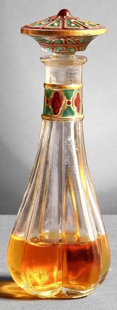Maurice Babani «Afghani» - (années 1920) Rare flacon carafon d'inspiration indo-persane...