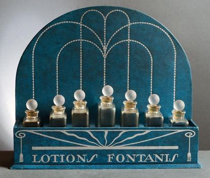 Fontanis - (1925) Présentoir de démonstration en bois et carton gainé de papier faux...