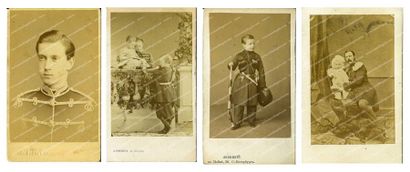 null Paul Alexandrovitch, grand-duc de Russie (1860-1919). Ensemble de quatre photographies...