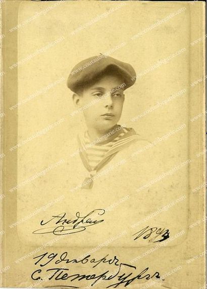 null Andre Wladimirovitch, grand-duc de Russie (1879-1956). Portrait photographique,...