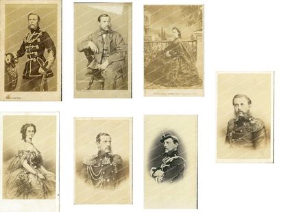 null Constantin Constantinovitch, grand-duc de Russie (1827-1891). Lot de sept portraits...