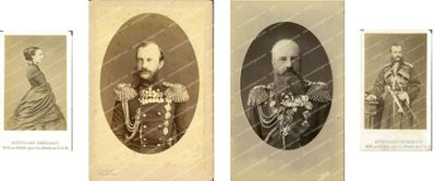 null Michel Mikhailovitch, grand-duc de Russie (1832-1909). Ensemble de trois portraits...
