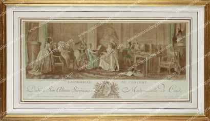 null Louise-Adelaide de Bourbon, dite Mademoiselle de Condé (1757-1824). Gravure...