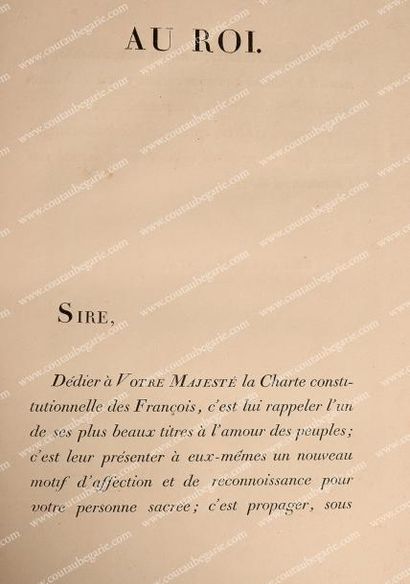 null Charte de 1814. Charte constitutionnelle des François, ornée de gravures, dédiée...