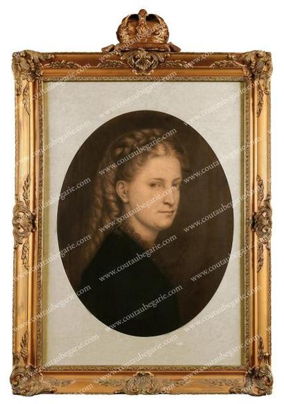 RENAUD Denise, ecole francaise de la fin du XIXe siecle Portrait présumé de l'impératrice...