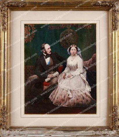 null Edouard Henri Corbould (1815-1906). Portrait de la reine Victoria, reine de...