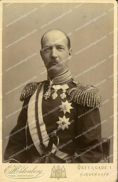 null Georges Ier roi de Grece, ne prince de Danemark, (1863-1913), frère de l'impératrice...