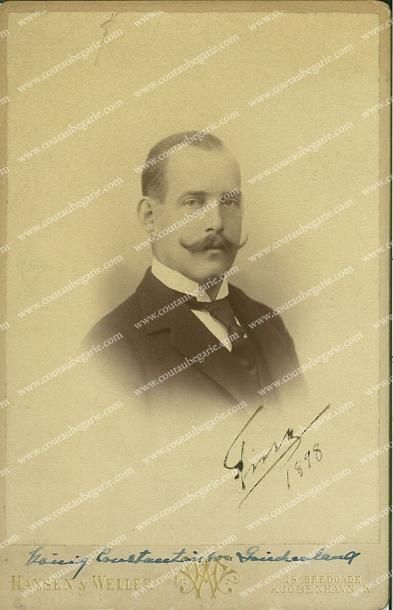 null Constantin, roi de Grece (1868-1923). Portrait photographique de Hansen & Waller...