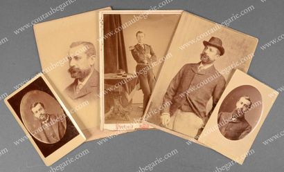 null Albert, prince de Monaco (1848-1922). Ensemble de cinq portraits photographiques,...