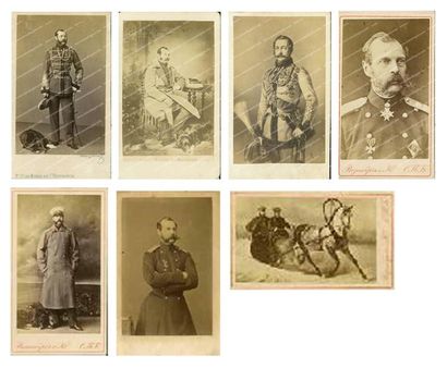 null Alexandre II, empereur de Russie (1818-1881). Ensemble de 10 portraits photographiques...