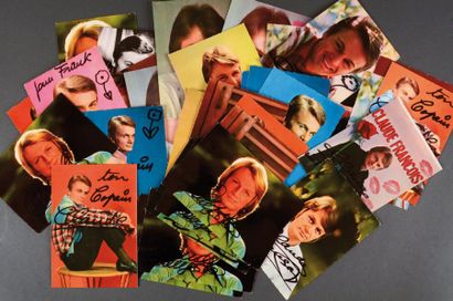 1967 Lot de 35 cartes postales promotionnelles et publicitaires correspondant à la...