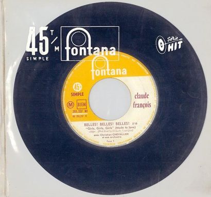1962 45T. Belles, belles, belles Pressage hors commerce 261.337MF, version Fontana...