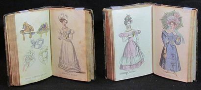null The ladie's pocket magazine, 1826-1840, suite incomplète de 13 volumes tirés...