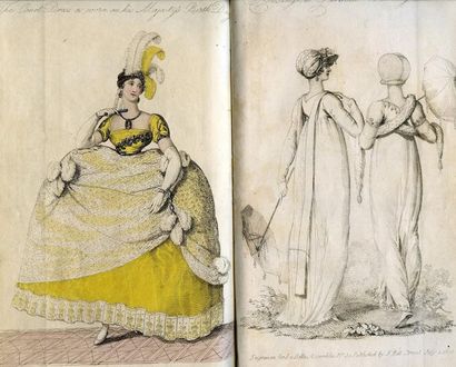 null La Belle Assemblée or Bell's Court and Fashionable Magazine, 1806-1809, J. Bell...