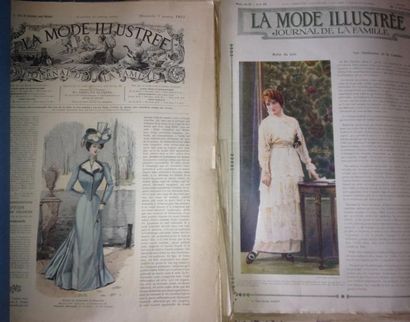 null La Mode Illustrée, Journal de la famille, années 1895, 1900, 1914 et 1915, hebdomadaire...