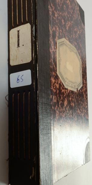 null Deux albums d'échantillons de rubans de soie façonnés, vers 1870 et 1900, l'un...