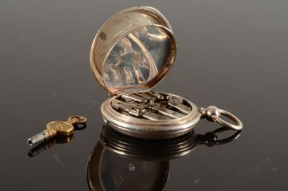 null Petite montre à gousset d'homme en argent. Par Patek, Genève, circa 1890/1915....