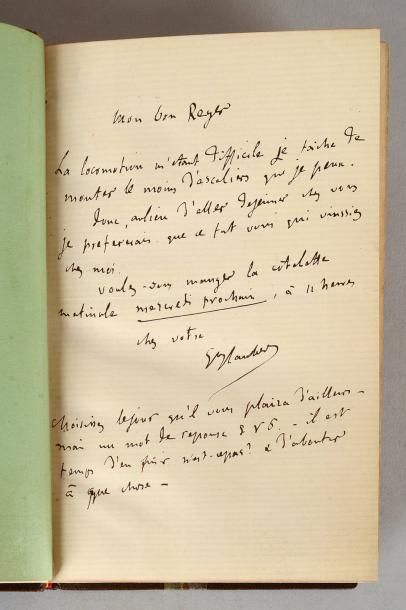 FLAUBERT (Gustave) Madame Bovary. Moeurs de province. Paris, Michel Lévy Frères Libraires-Éditeurs...