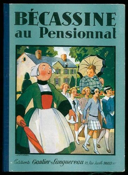 PINCHON BECASSINE AU PENSIONNAT. Edition originale de 1929. Exceptionnel exemplaire...