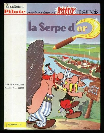 UDERZO ASTERIX 02. LA SERPE D'OR. Edition originale cartonnée française Pilote. Album...