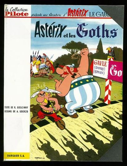 UDERZO ASTERIX 03B. ASTÉRIX ET LES GOTHS. 2e édition cartonnée française Pilote....