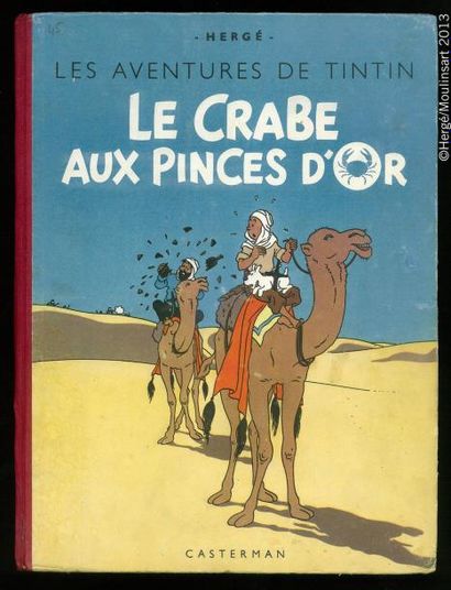 HERGÉ TINTIN 09. LE CRABE AUX PINCES D'OR. A22. Edition originale couleurs decembre...