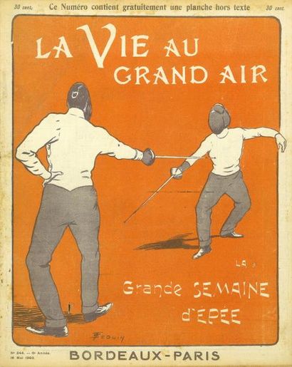 null Lot d'environ 130 numéros de la revue mensuelle La Vie au Grand Air entre 1899...