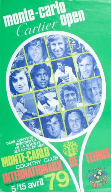 null Affiche de l'Open de Monte Carlo pour les années 1979 - 1980 - 1984 - 1985 -...
