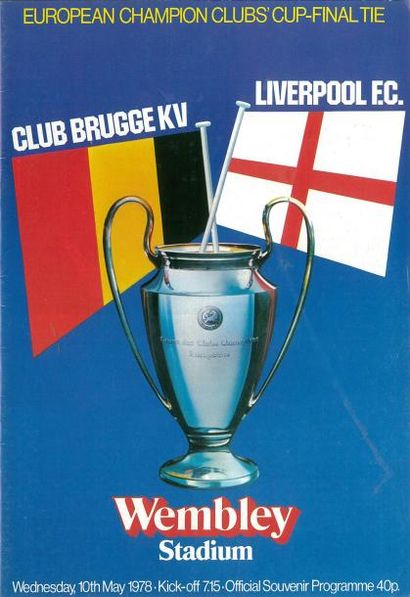 null Programme officiel de la finale de la Coupe d'Europe des clubs champions 1978...