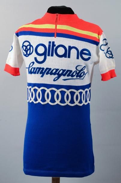 null Lot de 3 maillots officiels portés par des coureurs de l'équipe Gitane-Campagnolo...