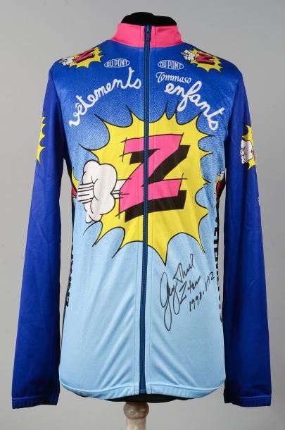 null Maillot porté par Greg Lemond avec l'équipe Z lors de la saison 1991. Signature...