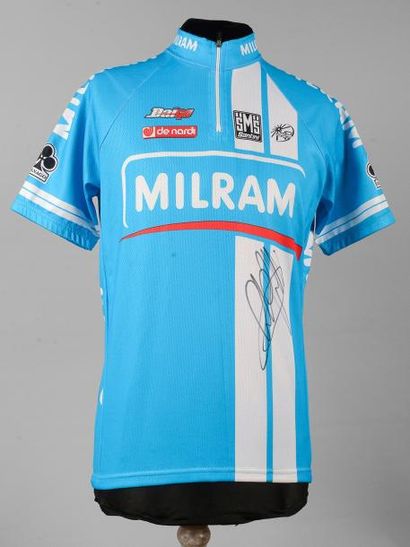 null Maillot porté par Alessandro Petacchi avec l'équipe Milram sur le Giro (Tour...