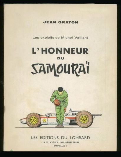 GRATON MICHEL VAILLANT. L'HONNEUR DU SAMOURAÏ, édition brochée (cartonnage souple)...