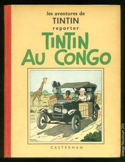 HERGÉ TINTIN 02. TINTIN AU CONGO. A3. EO Edition originale Casterman 1937. Petite...