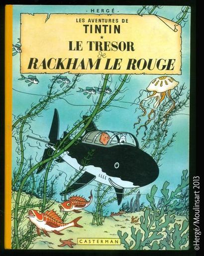 HERGÉ TINTIN 12. LE TRESOR DE RACKHAM LE ROUGE. B29-1960. Album l'état tout proche...