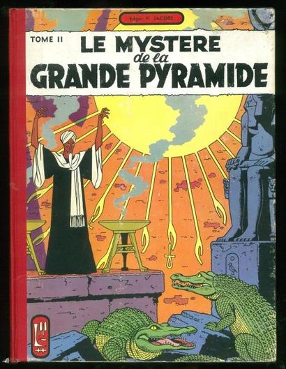 JACOBS BLAKE ET MORTIMER 04. LE MYSTERE DE LA GRANDE PYRAMIDE. Tome 2 (Edition 1954...