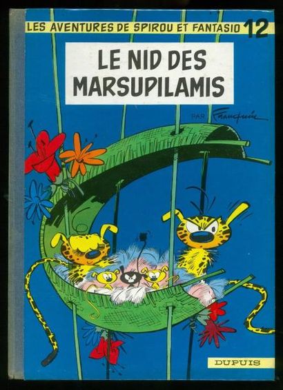 FRANQUIN SPIROU 12. LE NID DU MARSUPILAMI. Edition originale 1960. Album en très...