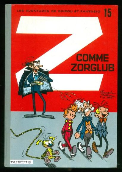 FRANQUIN SPIROU 15. Z COMME ZORGLUB. Edition originale 1961. Album en très très bel...
