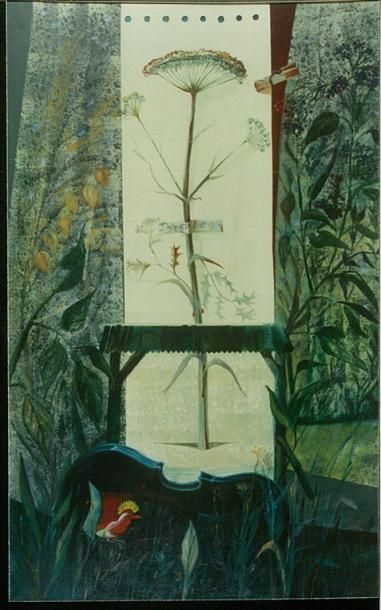 RZEPKA Allan (1940-) La plante (Ro.lina) Huile 65 X 100 cm