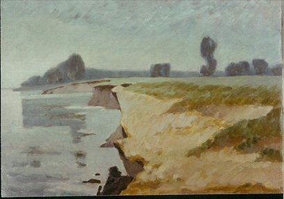 KRAJEWSKA Helena (1910-1988) Paysage (Pejza.) Huile 46 X 64 cm