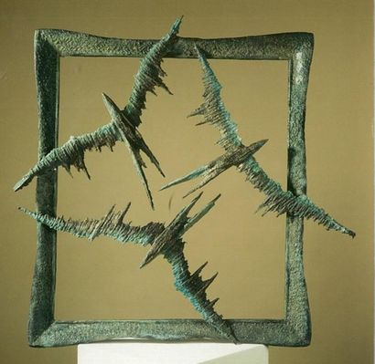 CHROMY Bronislaw Hirondelles (Jaskó³ki) Bronze 75 X 70 cm