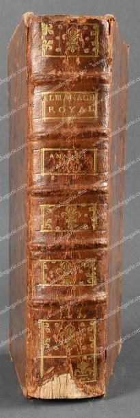 null Almanach royal pour l'année 1791, imprimé à Paris, chez la Veuve d'Houry, in-8,...