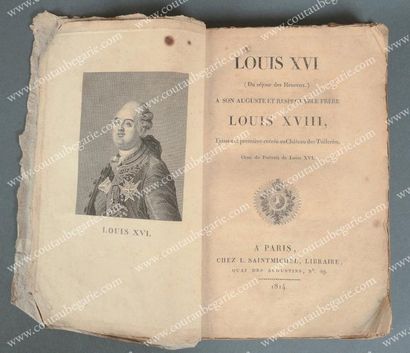 null Louis XVI (du séjour des heureux) à son auguste et respectable frère Louis XVIII,...