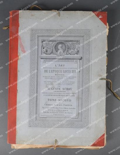 null Louis XVI, roi de France. SCHOY Auguste, L'art architectural, décoratif, industriel...